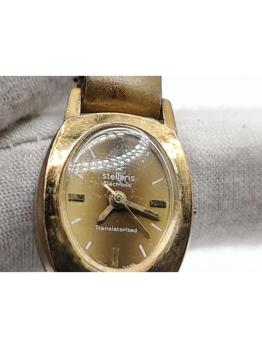 Vintage Stellaris Electronic Transistorized Womens Watch For Parts Or Repair